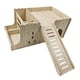 thumbnail image 1 of Casa de madera para cobayas, casita de juegos, hábitat decorativo, refugio interior resistente para cobayas enanas. Hervidor sin alfombrilla, 1 of 9