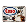 thumbnail image 1 of RAYZEL Panneau en Métal Reproduction Vintage Huile Moteur Kraze Esso Tigre Personnalisé 18x12 Pouces(45x30cm), 1 of 6