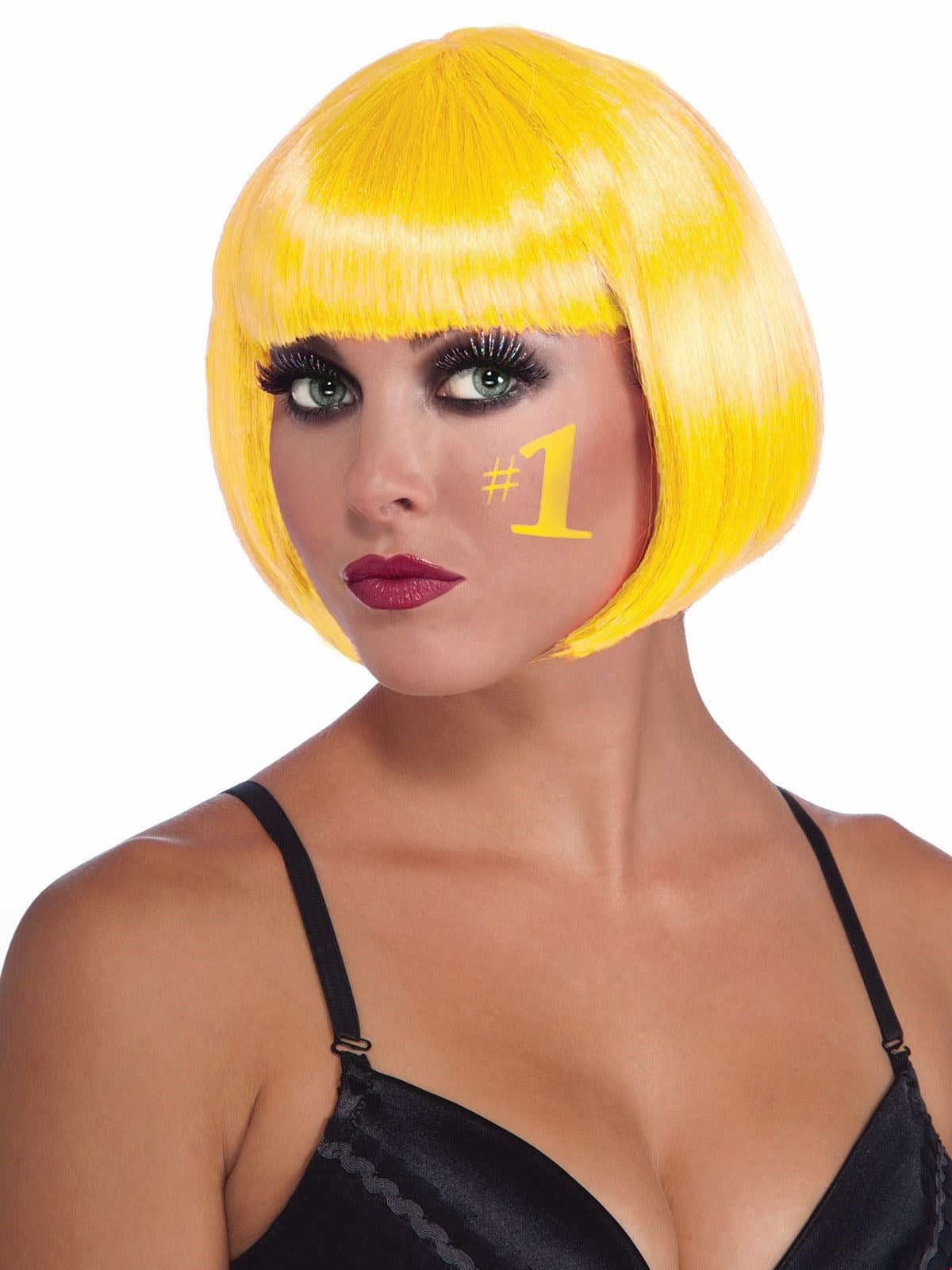 yellow costume wig