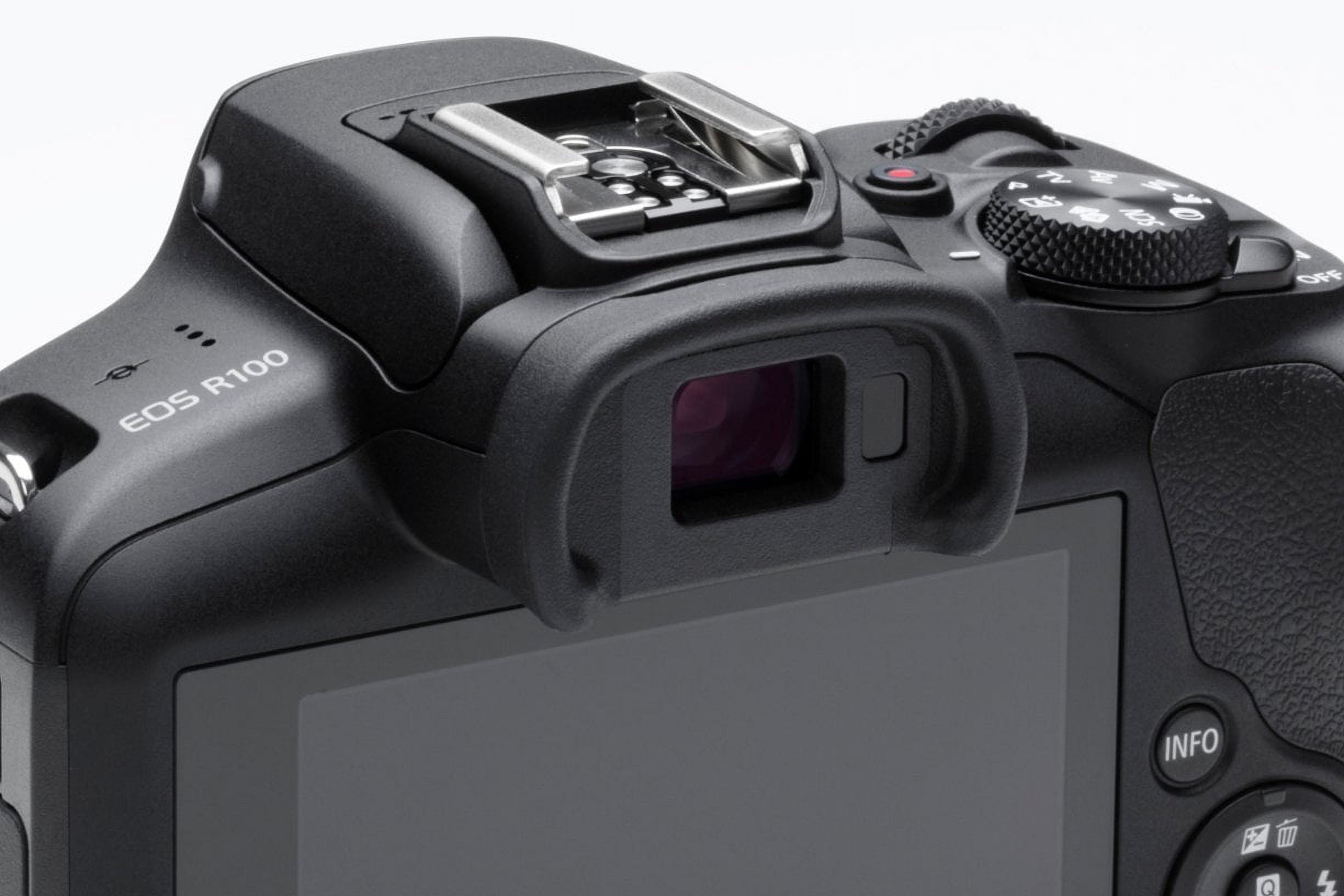 Canon R100 Mirrorless Camera Bundle w/Tripod & Accessories - 22226915