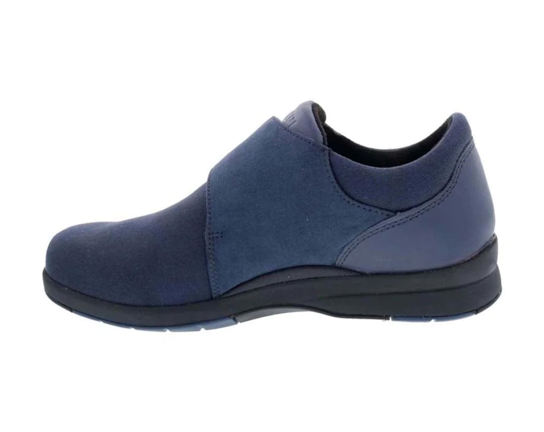 DREW MOONWALK WOMEN CASUAL SHOE IN NAVY STRETCH LEATHER - image 2 of 4