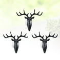 thumbnail image 2 of Wall Hooks Hook Hanger Animal Decorative Antler Antlers Coat Holder Clothing Hanging Novelty Gift, 2 of 9
