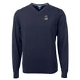 thumbnail image 2 of Men's Cutter & Buck Navy Springfield Cardinals Big & Tall Lakemont Tri-Blend V-Neck Pullover Sweater, 2 of 3