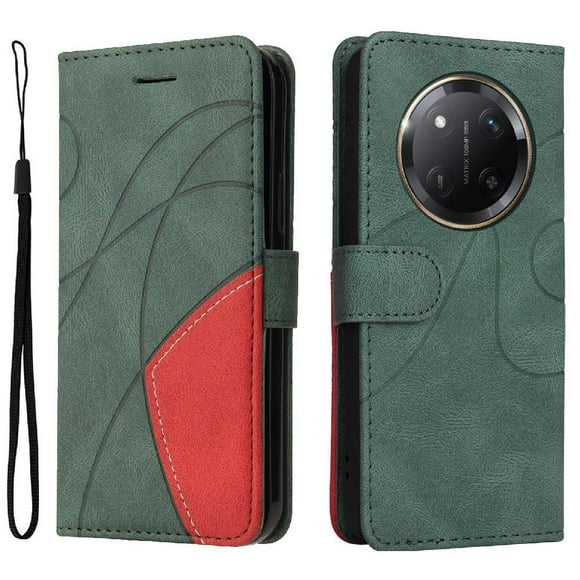 GANGXUN Flip Case for Honor X60 Pro 5G – Leather Wallet Cover with Card Slots, Kickstand & Color Stitching Protective Folio