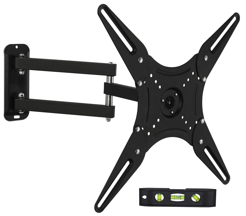 Mount-It! Full Motion Swivel Bracket TV Wall Mount, Long 20" Extension, Fits 23" to 55" TV's, Capacity 66 lbs., Bonus HDMI Cable