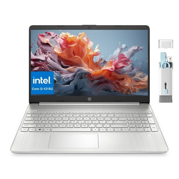 HP Business Laptop, 15.6" FHD Micro-Edge, Intel Core i3-1215U, 32GB RAM, 1TB SSD, Intel UHD Graphics, Numeric Keypad, Webcam, Wi-Fi, Bluetooth, Windows 11 Home in S Mode, Cefesfy Cleaning Brush