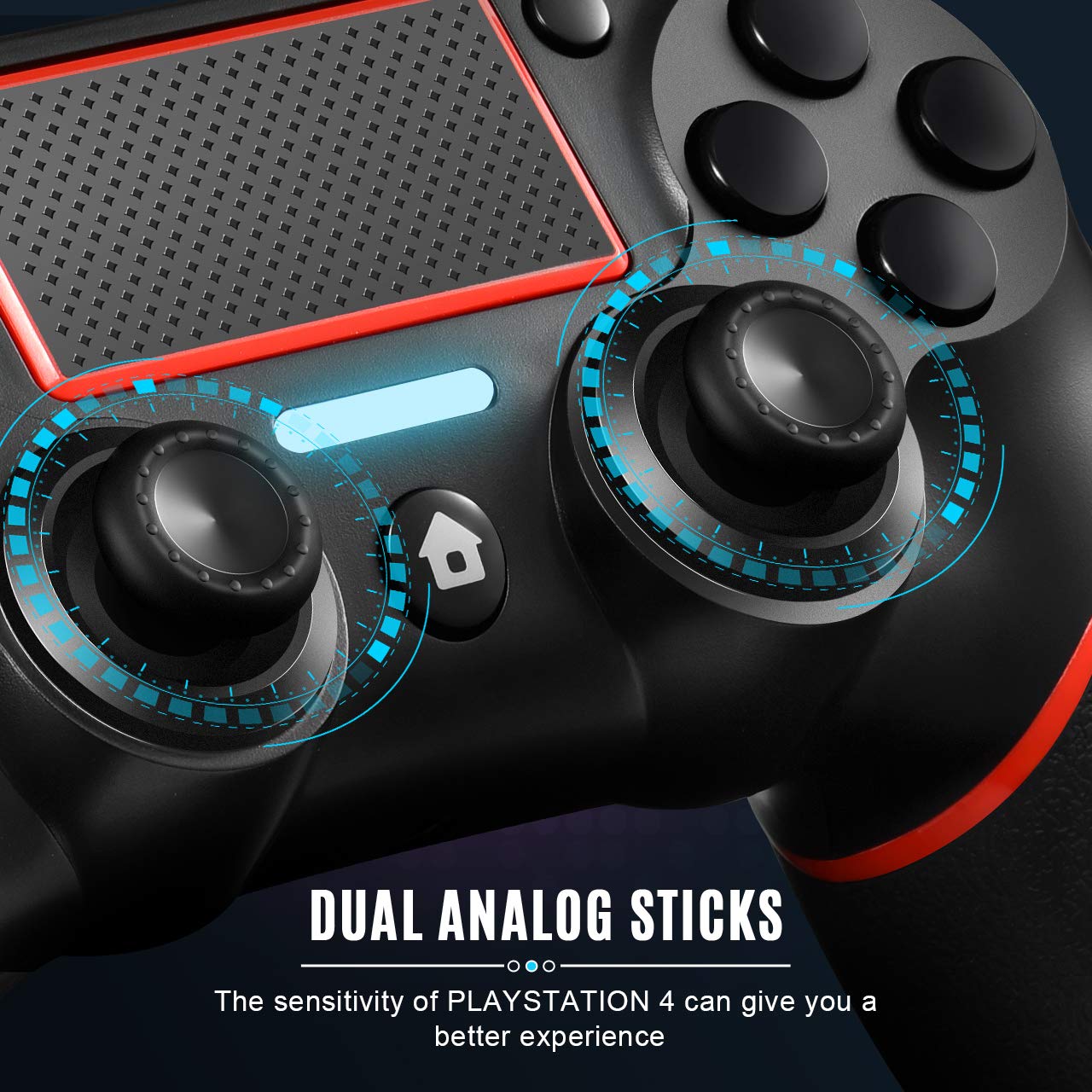 PS4 Controller Wireless Gamepad for Playstation 4/Pro/Slim/PC and