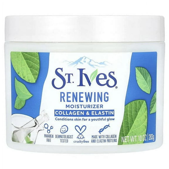 St. Ives, Renewing Moisturizer, Collagen & Elastin, 10 oz Pack of 2
