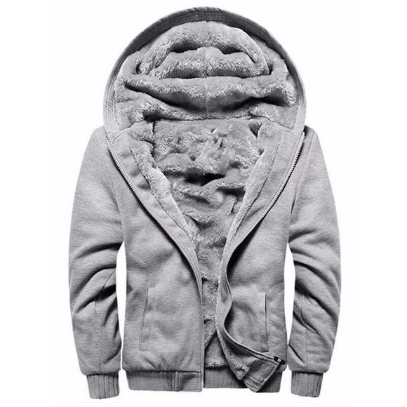 UKAP Mens Winter Workout Colorblock Fleece Hoodie Outwear Full Zip Warm Grueso Forrado Abrigos Chaquetas de manga larga resistentes al viento