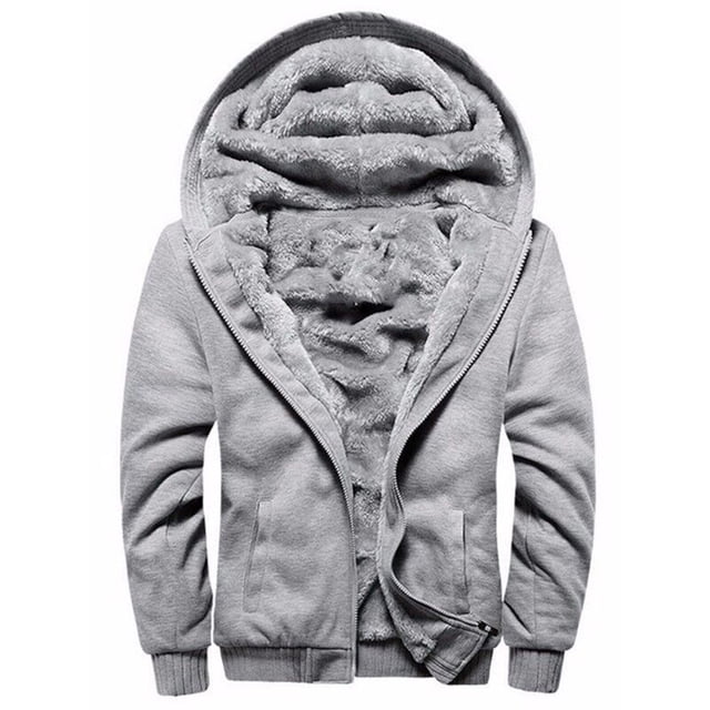 UKAP Mens Winter Workout Colorblock Fleece Hoodie Outwear Full Zip Warm Grueso Forrado Abrigos Chaquetas de manga larga resistentes al viento