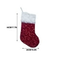 thumbnail image 3 of Neoyler Christmas Stockings Christmas Decorations Classic Non Woven Hanging Decor for Fireplace and Mantel Festive Holiday Gift Bag for Home Cheerful Seasonal Accent 17.3in Red, 3 of 5