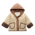 thumbnail image 2 of Esaierr Baby Newborn Winter Coats for Toddler Boys Girls Kids Puffer Jacket with Hoods Cotton Jacket Padded Comfort Warm Outerwear for 9M-7Y, 2 of 5