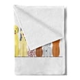 thumbnail image 2 of Dogs Soft Flannel Fleece Blanket, Simplistic Boxer Whippet Labrador Yorkshire Terrier Retriever from Back and Front View, Cozy Plush for Indoor and Outdoor Use, 50" x 60", Multicolor, by Ambesonne, 2 of 5