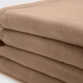 thumbnail image 5 of Dreamscene Large Warm Polar Fleece Throw Over Soft Blanket Luxury Plain Sofa Bed, Natural Tan 50" x 60", 5 of 5
