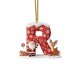 thumbnail image 1 of Adornos navideños con 26 letras iniciales, nuevos adornos colgantes navideños, adornos personalizados de Papá Noel y alce para árbol, adorno navideño con diseño de nieve invernal y caramelo-R, 1 of 3