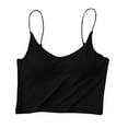 thumbnail image 4 of Leesechin Ribbed Camisole Tops for Women with Built-in Bra Straps Cami Layering Tanks, 4 of 4