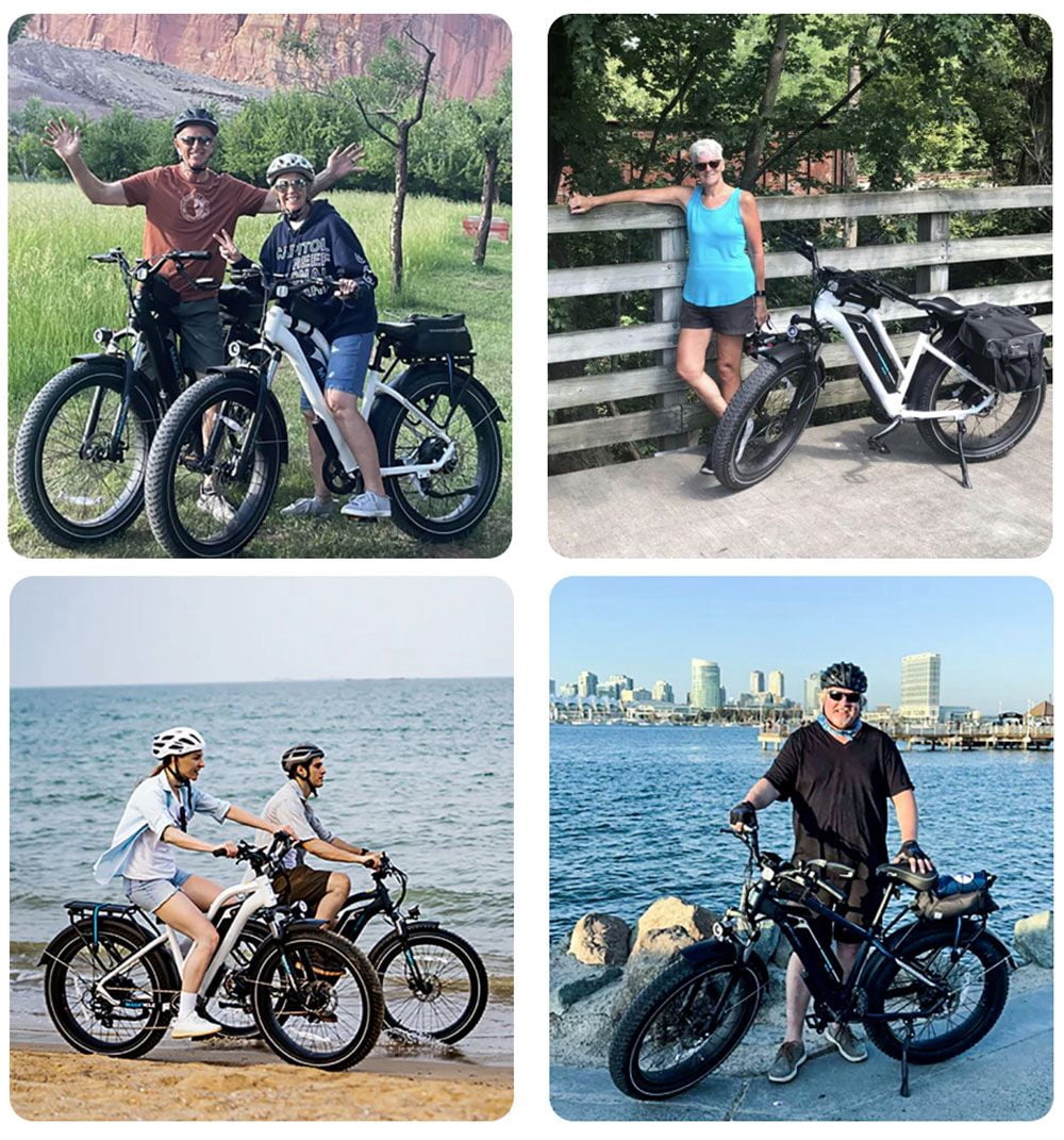 Magicycle Cruiser Pro Step-over Electric Bike, 750W Motor, 52V 20Ah Battery, 26 Fat Tires, 28mph , 100 Miles , Hydraulic Disc Brake, Hydraulic Suspension Front Fork, Shimano - Blue