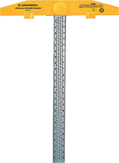 RTS24 JOHNSON Aluminum Body with Orange Plastic Head Drywall Scoring Square