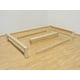 thumbnail image 3 of Base Para Cama Queen Size Muebles GM Tradicional Desarmable Sin Pintar Madera de Pino Estufada Muebles GM Madera de Pino Estufada, 3 of 4