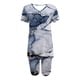 thumbnail image 2 of Blusas para las Mujeres Casual, Cuello en V de Manga Corta Impresa Superior Y Suelto Pantalones Cortos, Conjuntos de Moda de Verano, 2 of 4