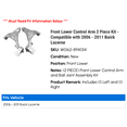 thumbnail image 2 of Front Lower Control Arm 2 Piece Kit - Compatible with 2006 - 2011 Buick Lucerne 2007 2008 2009 2010, 2 of 2