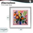 thumbnail image 4 of Stupell Industries Eclectic Floral Flourish Summer Bouquet Gray Framed Print Under Glass, 16 x 16, by Lazar Studio, 4 of 8