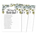 thumbnail image 1 of Inkdotpot 50-PackFloralHow Well Do You Know The Bride Bridal Shower Bachelorette PartyGameWho Know The Bride Best ActivityCards, 1 of 7