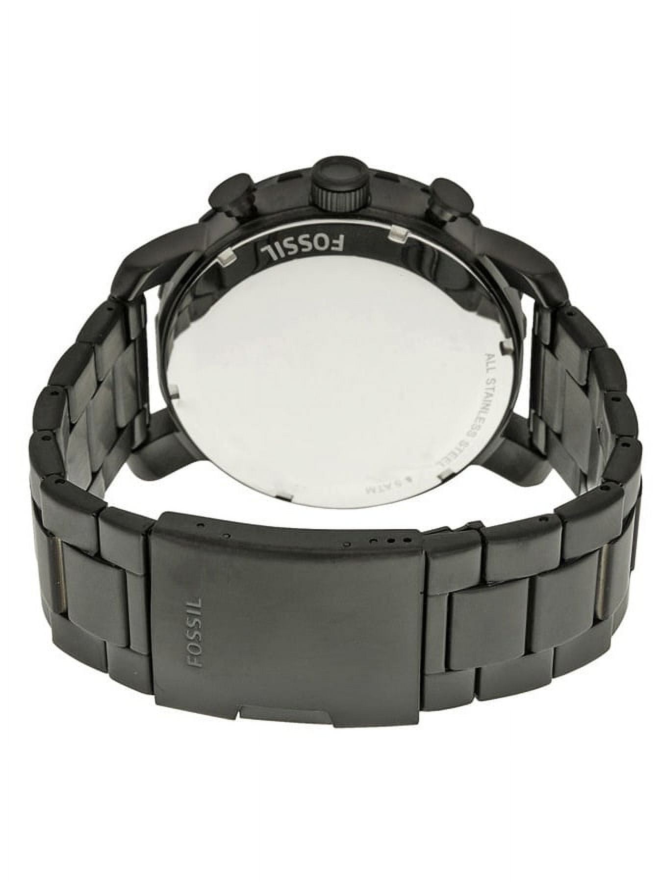 Fossil Men s Chronograph Nate Black Ion Watch JR1356 Walmart