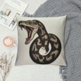 thumbnail image 2 of Shangniulu Embroidery Snake Pillow Cover Throw Pillow Case Cushion Cover Home Decoration Soft Square Multiple Sizes Available, 2 of 5