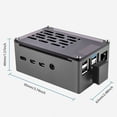 52Pi Aluminum NAS Case for Raspberry Pi 4 with PWM Fan and M.2 SATA SSD ...