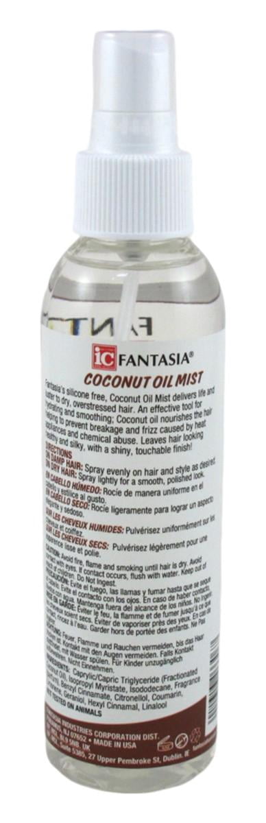 Fantasia Ic Hair Polisher Mist Coconut Oil 6 Ounce Pump (178ml) (Pack of 2)