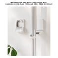 thumbnail image 3 of No Drill Mop Holder Wall Mount Heavy Duty Broom Holder No Hole Installation Bathroom Kitchen Storage Rack Adhesive Broom Mop Organizer with Strong Sticker 4.13x3.74 Inches White, 3 of 9