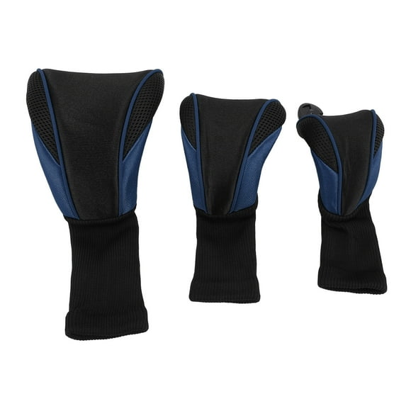 Ensemble de 3 Couvre-Chefs de Club, Housses Protectrices de Club en Nylon Respirant en Bois avec Étiquettes Interchangeables