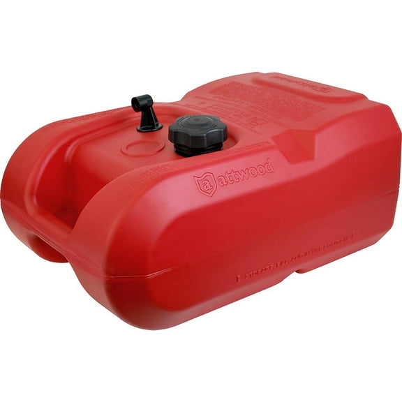 Attwood Marine 8803LP2 Red 3 Gallon EPA Compliant Fuel Tank without Gauge