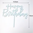 thumbnail image 1 of Adorno dorado para tarta de feliz cumpleaños, letras acrílicas para pastel, adornos plateados para fiesta de feliz aniversario, adornos negros para pastel, Día del Padre Tan Jianjun  unisex, 1 of 2