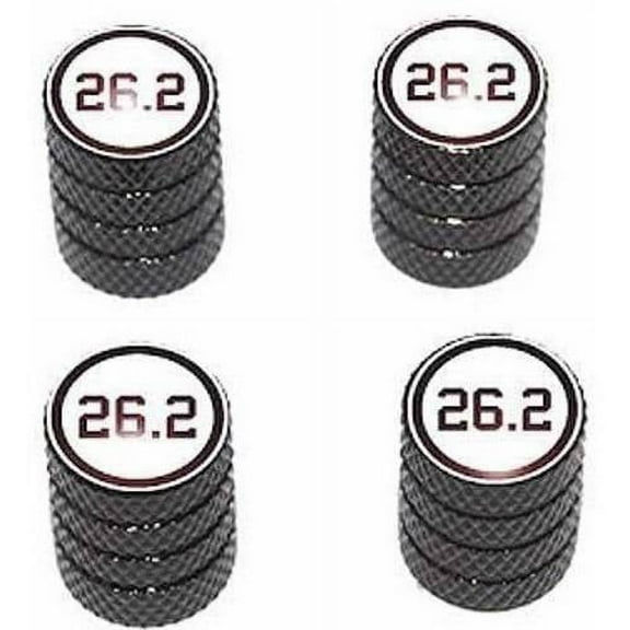 26.2 Marathon Running Jogging Tire Rim Wheel Aluminum Valve Stem Caps, Multiple Colors
