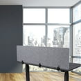 thumbnail image 2 of Stand Up Desk Store ReFocus Raw Clamp-On Acoustic Desk Divider Mounted Privacy Panel to Reduce Noise and Visual Distractions (Castle Gray, 59"  x 16" ), 2 of 7