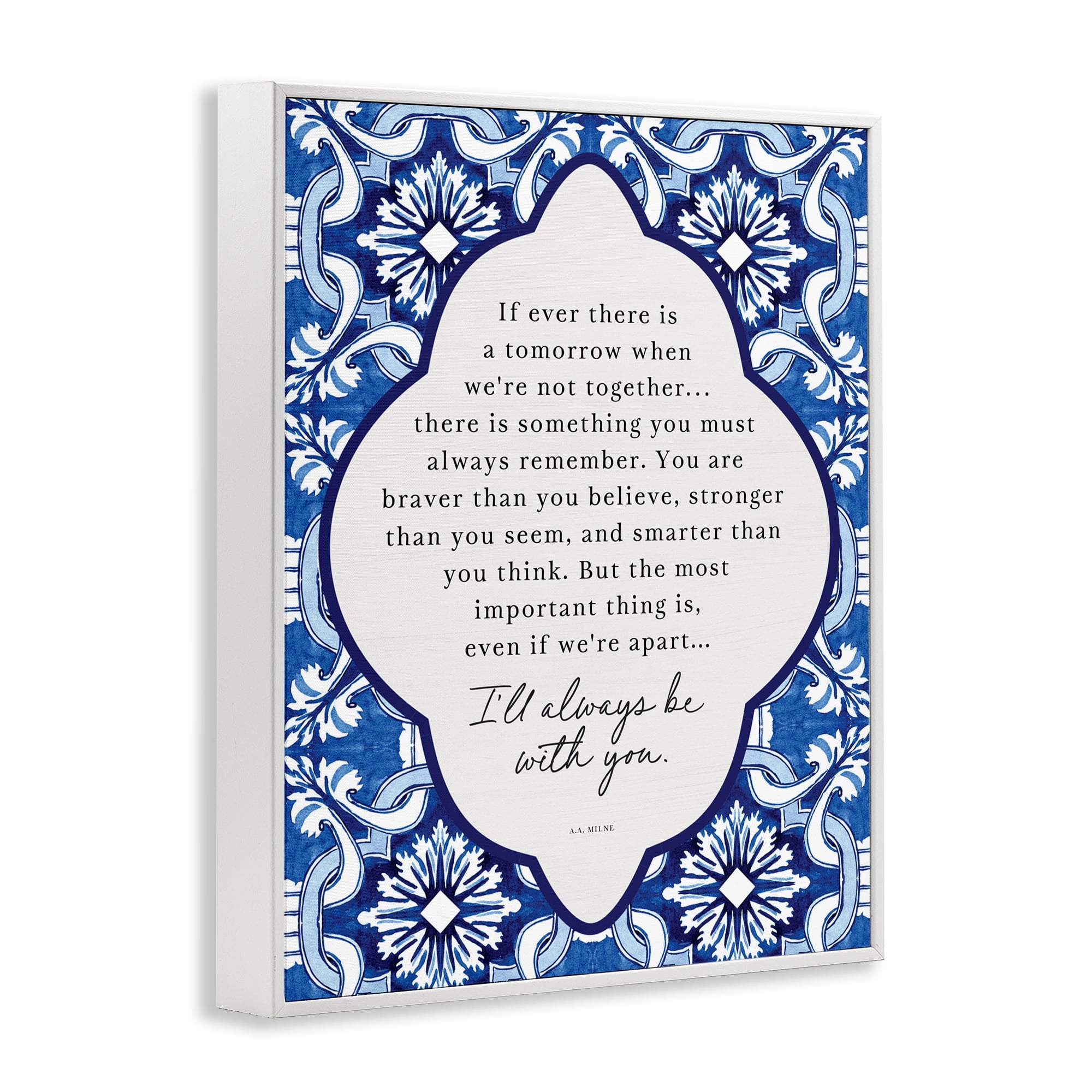 Always Be With You Inspiration White Framed Giclee Art, design by Lettered and Lined