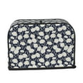 thumbnail image 2 of Uemuo Daisies Flowers Print Toaster Cover 2 Slice, Small Kitchen Appliance Covers, Toaster Oven Cover with Loop, Bread Machine Cover Dust Cover Protection, 2 of 7