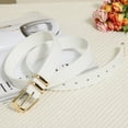 thumbnail image 7 of Fianmy Women Leather Belt with Gold Buckle, Fashion Ladies Leather Waist Belts for Pants Jeans Dress, 7 of 7