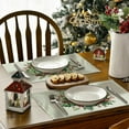 thumbnail image 6 of YIKA Christmas Decorative Placemats Heat-resistive Washable Table Placemats Linen Placemats Party Holiday Decorations Suitable For Kitchen Dining Holiday Parties Christmas Decoration A, 6 of 6