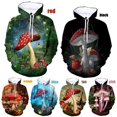 thumbnail image 2 of Sudadera con capucha con estampado 3D de hongos para hombre y mujer, sudadera con capucha de gran tamaño con estampado completo para primavera y otoño, ropa de diseñador para hombre, 2 of 5