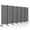 Gray, variant on Costway 6-Panel Folding Room Divider 6FT Rolling Privacy Screen with Lockable Wheels Grey