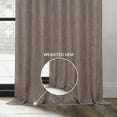 thumbnail image 5 of HPD Half Price Drapes Mink Faux Linen Room Darkening Curtains for Bedroom & Living Room Curtains (1 Panel), Door & Window Curtains 63 inch length, Rod Pocket Curtains, 50W X 63L, 5 of 9
