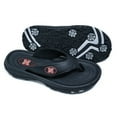 thumbnail image 2 of ZORIZ Collegiate Series Golf Sandals for Women and Men, Thong Flip Flops With Removable Spikes, Golf Footwear With Deeper Heel Cup and Higher Sidewalls, Black, Nebraska, Men’s 11/Women’s 13, 2 of 7