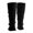 Black, variant on Women's Ribbed Cable Knit Leg Warmers, Soft Thermal Winter Boot Cuffs and Sleeves, Long Crochet Footless Socks, 1 Pair, Black, One Size