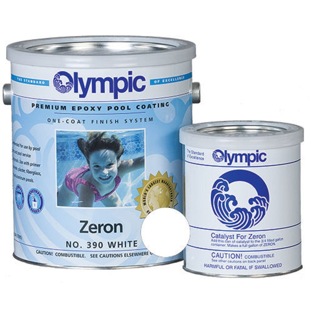 Kelley Technical 390GL Olympic Zeron Epoxy Pool Coating - White 390-GL Olympic Zeron Epoxy Pool Paint Instructions