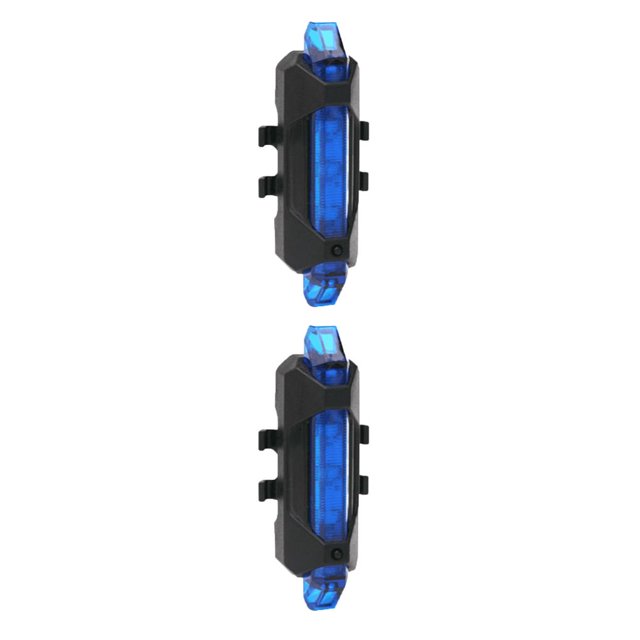 ZLight LED USB Bike Tail Lights Bicycle Warning Rear Lamp Taillight Wide Range Professional Night Riding Cycling Gear Blue 2Set