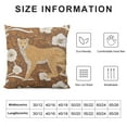 thumbnail image 5 of COMIO  Throw Pillow Cushion Cover - Leopard Cheetah Pattern Chenille Jacquard Modern Fashion Style Couch Sofa Pillow Cover for Living Room Bedroom, 5 of 5