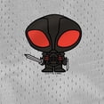 thumbnail image 5 of Aquaman Movie Black Manta Chibi Character Mens Lined Mesh Shorts, Silver, Large, 5 of 6
